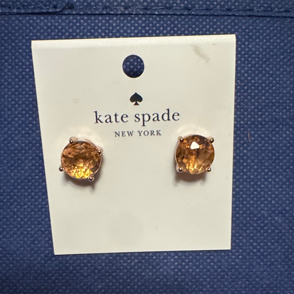 Kate Spade Amber Gem Stud Earrings